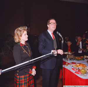 ["Unidentified supporters greet Senator John D. (Jay) Rockefeller after his Senate Swearing-In Ceremony."]%