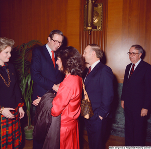 ["Senator John D. (Jay) Rockefeller and his wife Sharon greet unidentified supporters at the Senate Swearing-In Ceremony."]%