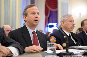 ["Delaware Governor Jack Markell testifies at a Commerce Committee hearing titled \"Safeguarding Our Future: Building a Nationwide Network for First Responders.\""]%