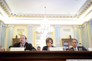 ["Mike Rowe and two others testify before the Senate Commerce Committee."]%