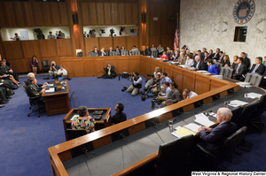 ["General David Petraeus sits before the Senate Intelligence Committee during his nomination hearing for the position of the Director of the Central Intelligence Agency."]%