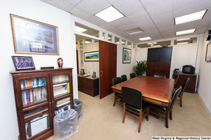 ["This photo shows the conference room in Senator John D. (Jay) Rockefeller's office."]%