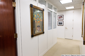 ["This photo shows a hallway in Senator John D. (Jay) Rockefeller's office."]%