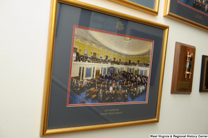 ["A photograph of the 110th Congress hangs in Senator John D. (Jay) Rockefeller's office."]%