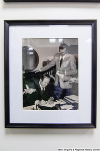 ["A photo hangs on the wall in Senator Rockefeller's office."]%