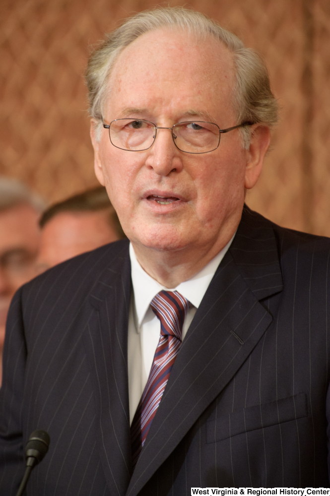 ["This photograph is a close-up of Senator John D. (Jay) Rockefeller speaking at an event for the National Association of Counties."]%