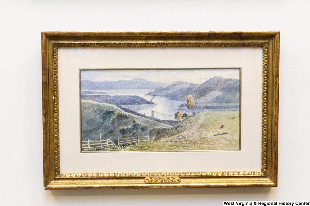 ["A painting of a river landscape scene hangs in Senator John D. (Jay) Rockefeller's office."]%