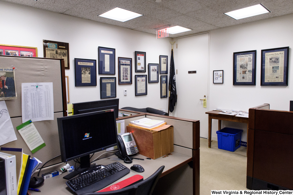 ["This photo shows the press wing of Senator John D. (Jay) Rockefeller's office."]%